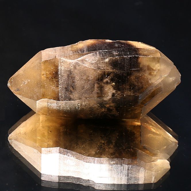 Main Image Golden citrine with smoky phantom from Hurum, ...